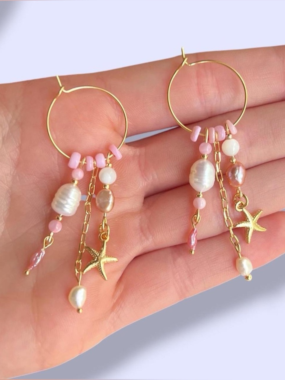 18K Gold-Plated Dainty Freshwater Pearl Earrings